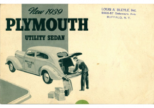 1939 Plymouth Utility Sedan