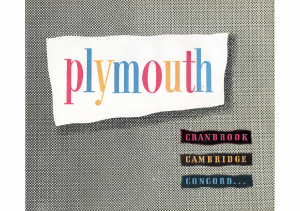 1951 Plymouth Concord-Cambridge-Cranbrook Summary