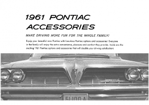 1961 Pontiac Accessories Catalog