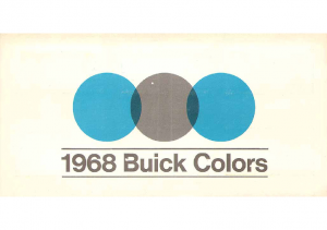 1968 Buick Exterior Colors Chart