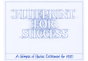 1980 Pontiac Blueprint For Success