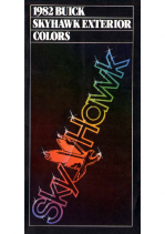 1982 Buick Skyhawk Exterior Colors Chart