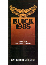 1985 Buick Exterior Colors Electra-Summerset Regal