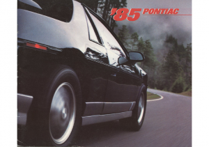 1985 Pontiac Full Line Prestige