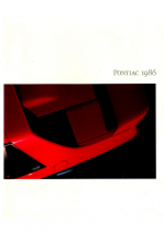 1986 Pontiac Full Line Prestige