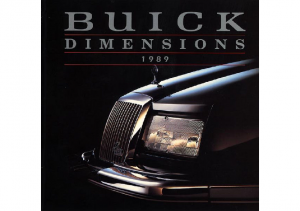 1989 Buick Dimensions Mailer with Disks