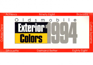 1994 Oldsmobile Exterior Colors