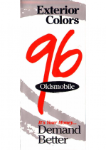 1996 Oldsmobile Full Line Colors