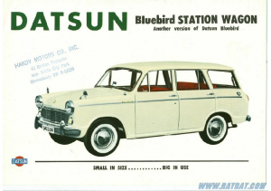 1960 Datsun Bluebird Station Wagon