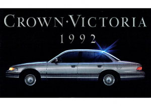 1992 Ford Crown Victoria Intro Folder