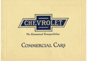 1923 Chevrolet Commercial Cars