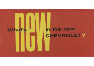 1955 Chevrolet Whats New Folder