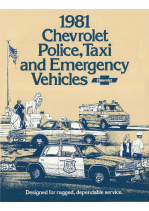 1981 Chevrolet Police & Taxi Vehicles