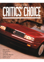 1993 Cadillac Allante Critics Choice