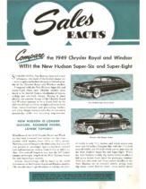 1949 Hudson June Sales Facts Hudson vs Chrysler Royal Windsor
