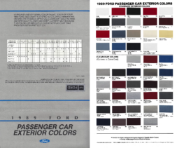 1989 Ford Passenger Car Color Sheet