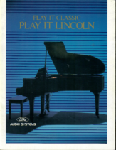 1989 Lincoln Audio